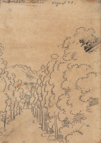 The Boschetto, Portici, August 23 by John Robert Cozens